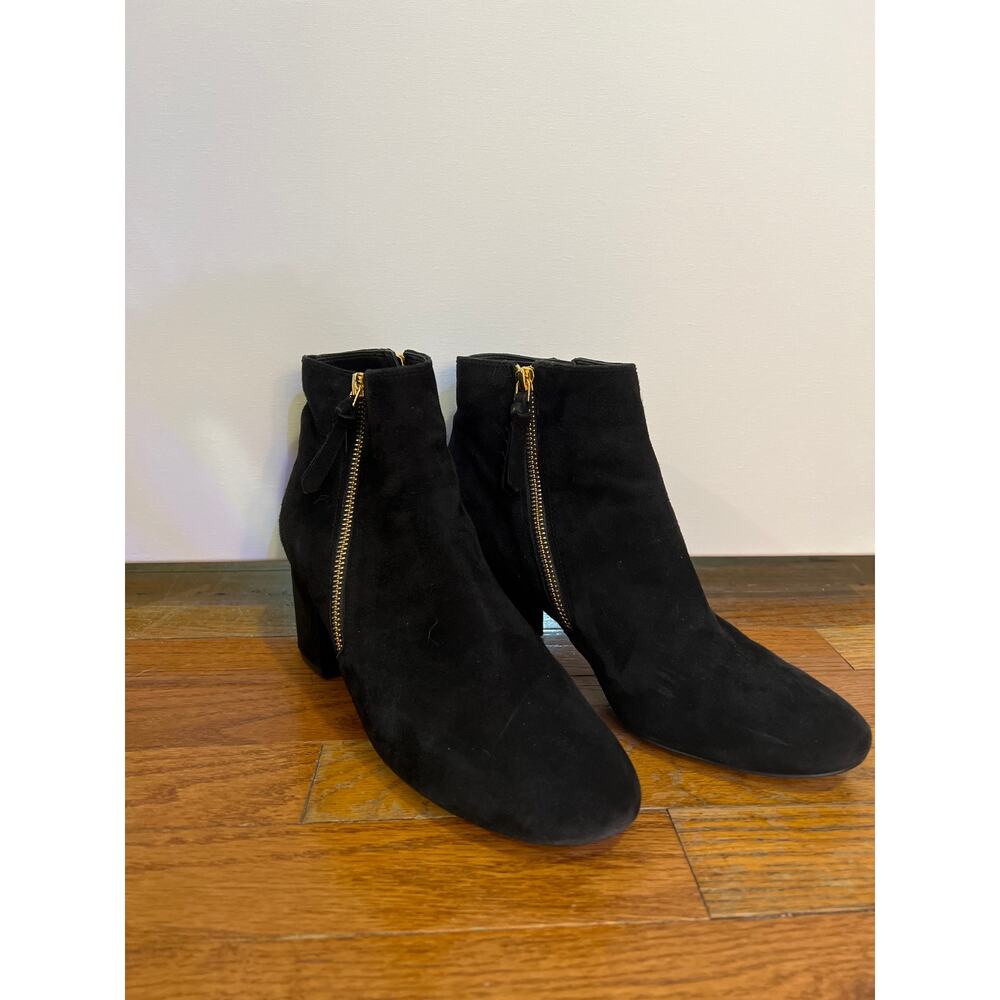 Cole Haan Saylor Grand Booties US 9 Womens Black Suede Zip